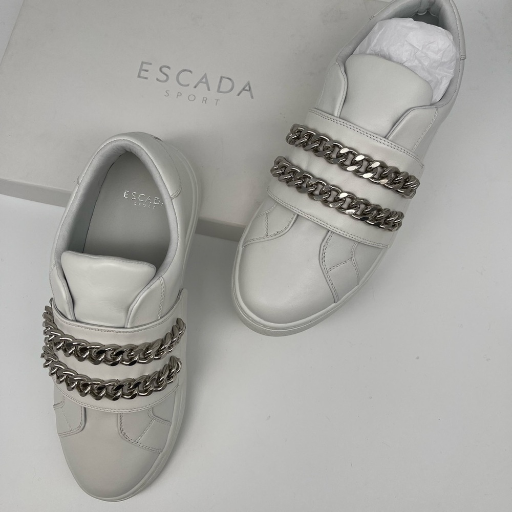 ESCaDA leather white sneakers